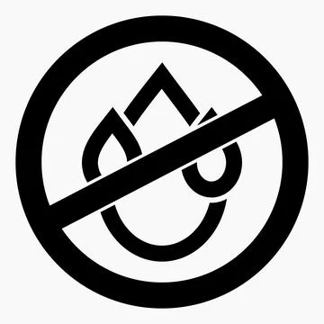 No drop icon. Stock Illustration