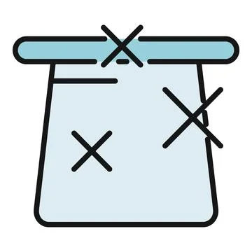 No dry clean instruction for laundry care label Stock Illustration