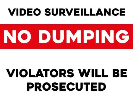 No dumping sign Stock Illustration