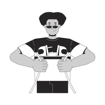 No electronic devices line illustration concept Stock Illustration
