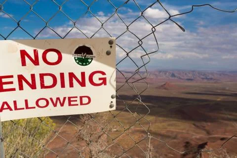 No ending sign Stock Photos