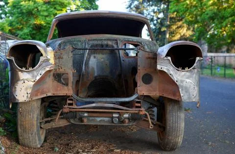 No engine old car Stock Photos