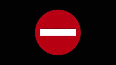 No entry animation. 動画素材 135275083