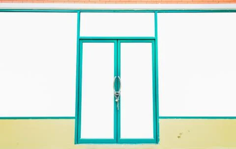 No entry door frame Stock Photos