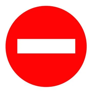 No Entry Stock Illustration
