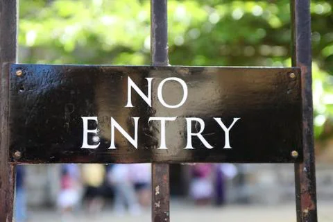 No entry Stock-Fotos