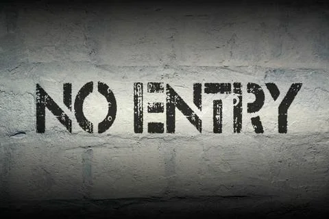 No entry Stock Photos