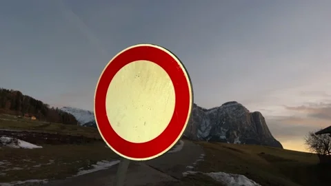 No entry road sign Stock Footage 232221016
