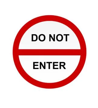 No entry sign Stock Illustration