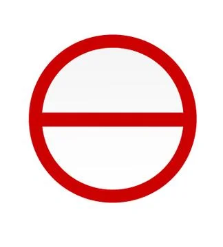 No entry sign Stock Illustration