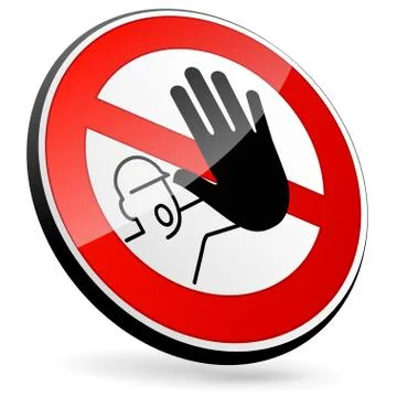No entry sign Illustrazione stock
