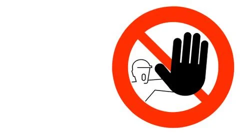 No entry sign Stock Illustration