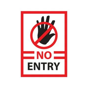 No entry sign Stock Illustration