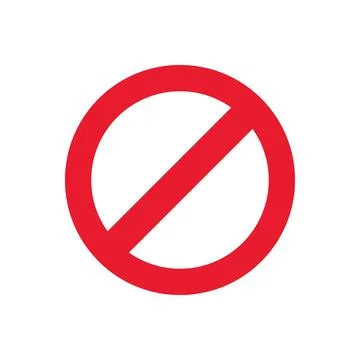 No Entry Sign Stock Illustration