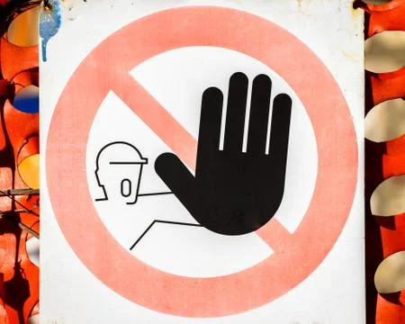 No entry sign original Stock Photos