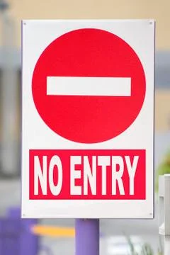 No Entry Sign Stock Photos