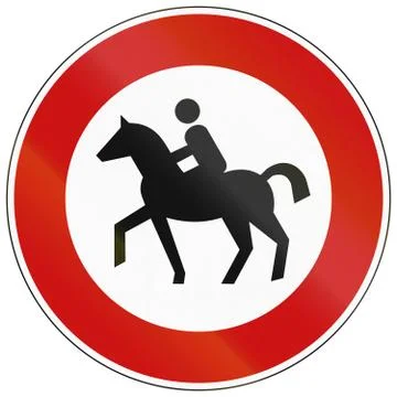 No Equestrians Illustrazione stock
