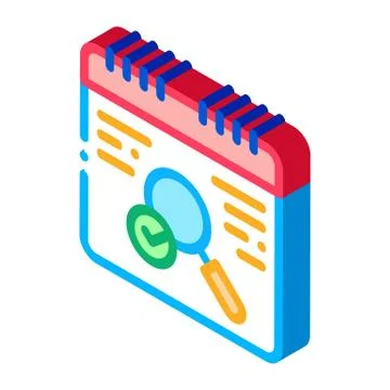 No error detection isometric icon vector illustration Stock Illustration