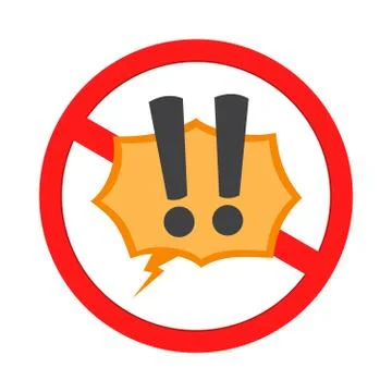 No Exclamation allowed. Abstract Vector Illustration Stock Illustration