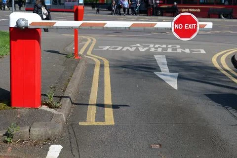 No exit barrier Stock Photos