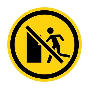 No Exit Sign On White Background Stock Illustration