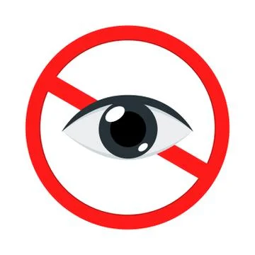 No eyes allowed. Abstract Vector Illustration Stock Illustration