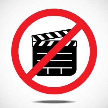 No Filming. Stock Illustration