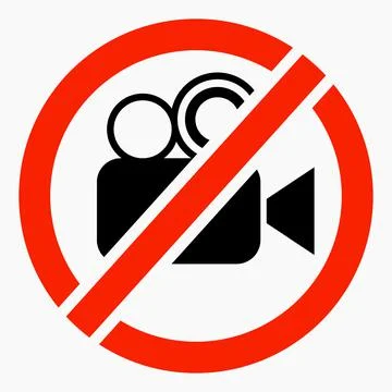 No filming. Stock Illustration