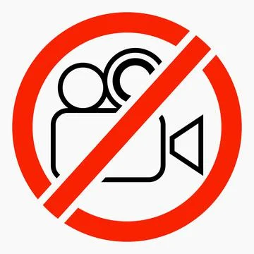 No filming. Stock Illustration