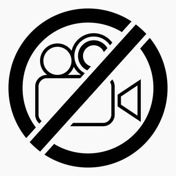 No filming. Stock Illustration