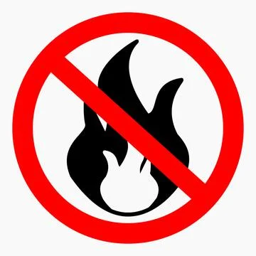 No fire icon. Stock Illustration