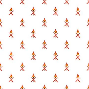 No fire pattern seamless vector イラスト素材