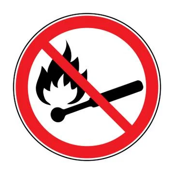 No fire sign Stock Illustration