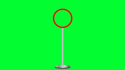 No Firearms and no weapon sign for security on Green Screen. No war No Guns.. Stock Footage 257976722