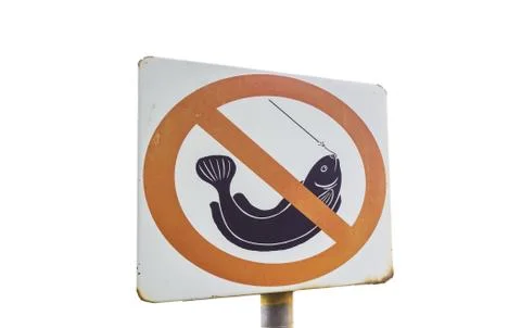 No fishing allowed! Stock Photos