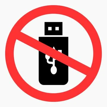 No flash drive. Stock Illustration