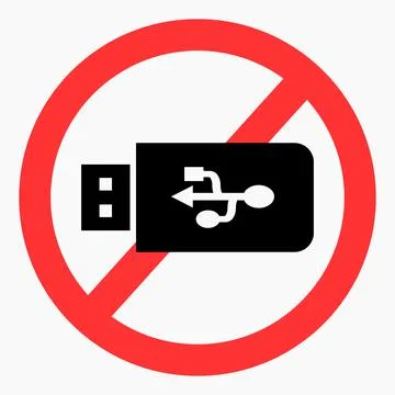 No flash drive. Stock Illustration