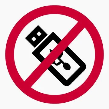No flash drive. Stock Illustration