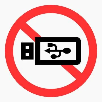 No flash drive. Stock Illustration