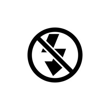 No Flash Photo, Camera Lighting Off Solid Flat Vector Icon Isolated on White  Stock Illustration