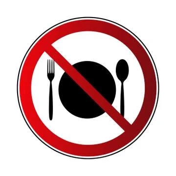 No food sign Stock Illustration