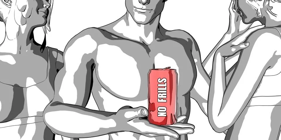 No Frills Stock Illustration