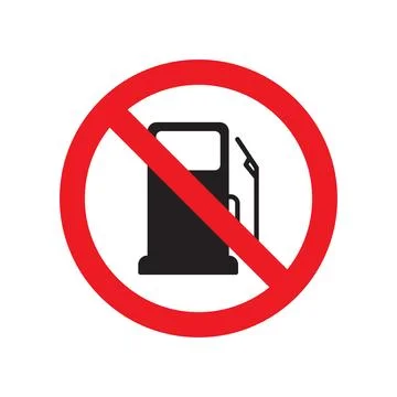 No fuel Illustrazione stock