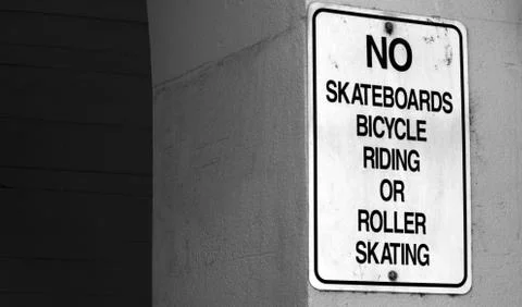 NO FUN IN THIS AREA Stock Photos