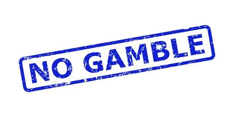 NO GAMBLE Watermark with Rubber Texture and Rounded Rectangle Frame 스톡 일러스트