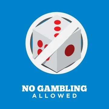 No Gambling allowed. Isolated Vector Illustration Stock Illustration
