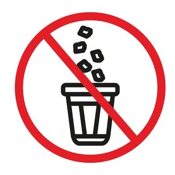 No Garbage Dumping Allowed Sign for Environmental Cleanliness and Waste Man.. Stock Illustration