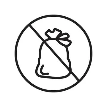 No Garbage Dumping Sign for Environmental Cleanliness and Waste Management Stock Illustration