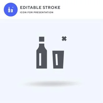 No Glasses icon vector, filled flat sign, solid pictogram isolated on white Stock Illustration