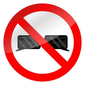 No glasses symbol Stock Illustration